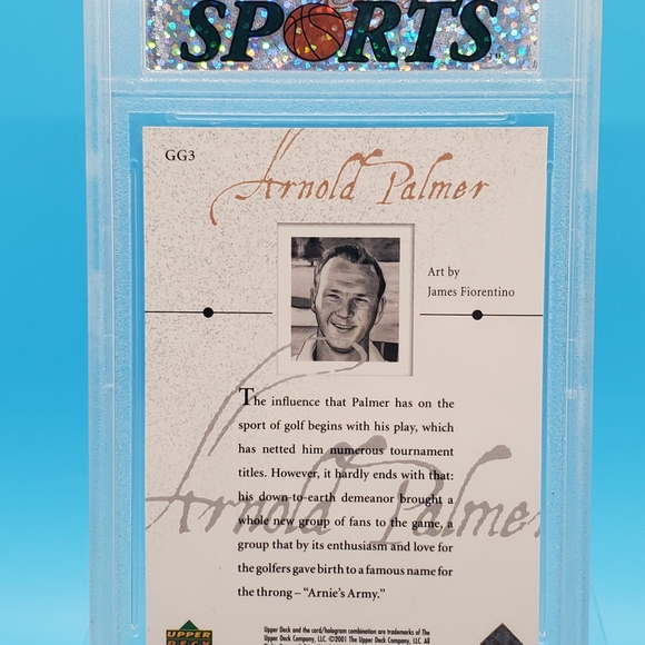 COPY - 2001 Upper Deck Arnold Palmer graded - Picture 4 of 5